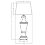 Stolní lampa ROMA Platinum A225282263