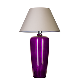 Skleněná stolní lampa BILBAO Violet