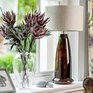 Luxusní stolní lampa MALAGA z foukaného skla