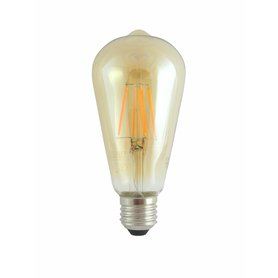 LED žárovka filament 8W ST-64 gold