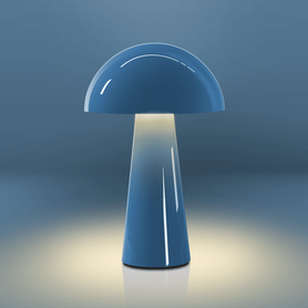 Nabíjecí stolní lampa s IP44 - modrá