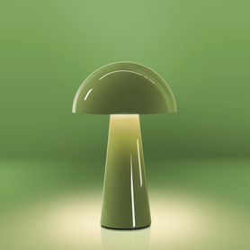 Nabíjecí stolní lampa s IP44 - zelená