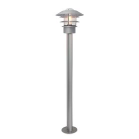 Venkovní stojací lampa Elstead HELSINGOR/stříbrná/100 cm