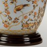 Čínská keramická lampa Elstead GOLD BIRDS