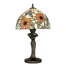 Faneurope I-DAFNE-LG1 stolní lampa s motivy květin a kolibříka