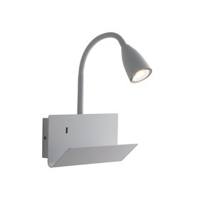 Nástěnné LED svítidlo s USB k posteli Faneurope I-GULP-AP BCO