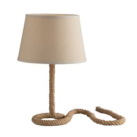 Rustikální stolní lampa ROPE-L