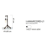 Steampunk lampa Faneurope I-AMARCORD-L1 ZN