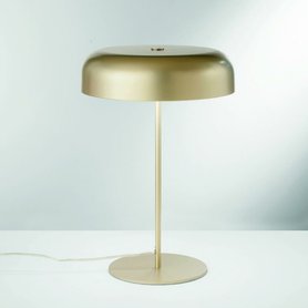 Zlatá Art Deco stolní lampa ICEMAN 2xE14
