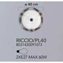 Kruhové stropní svítidlo Faneurope RICCIO-PL40