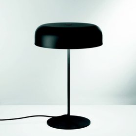 Černá Art Deco stolní lampa ICEMAN 2xE14