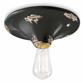 Černé stropní svítidlo VINTAGE - rustikální styl