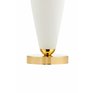Bílá stolní lampa ze skla Kaspa REA 40608101