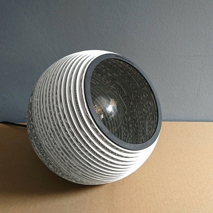 Kartonová lampa SPHERIC BIG white 25 cm