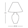 Luxusní stolní lampa GIARDINO PANSE 0014.73