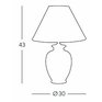 Keramická stolní lampa Kolarz Avorio 0014.73.6
