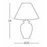 Keramická stolní lampa Kolarz Avorio 0014.73S.6