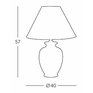 Keramická stolní lampa Kolarz Avorio 0014.74.6