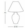 Keramická stolní lampa Kolarz Bordeaux 0014.73.7