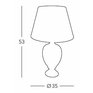 Luxusní stolní lampa Kolarz Dauphin 780.70