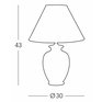 Luxusní stolní lampa Kolarz Giardino Cracle 0014.73.3