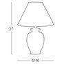 Luxusní stolní lampa Kolarz Giardino Cracle 0014.74.3