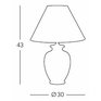 Luxusní stolní lampa Kolarz Giardino Lemone 0014.70