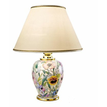 Luxusní stolní lampa s květinovým vzorem Kolarz GIARDINO PANSE 0014.73S