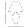 Luxusní stolní lampa Kolarz Giardino Perla 0014.73S.4