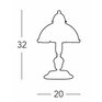 Rustikální stolní lampa Kolarz Nonna 731.73.21
