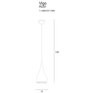 rozměry-závěsné svítidlo MAXlight VIGO P0201