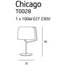 Info - Stolní lampa MAXlight CHICAGO T0028