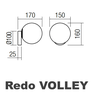 Nástěnné světlo Redo Volley 01-2713
