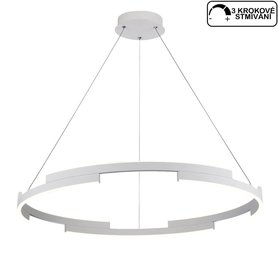 Bílý LED lustr na lanku Redo 01-3174 Castle/ průměr 80 cm