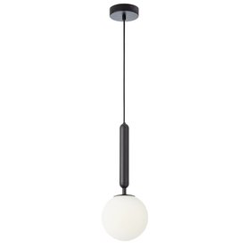 Designový černý lustr koule Redo HAIKU - průměr 15 cm