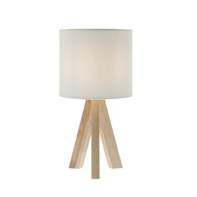 Dřevěná stolní lampa na trojnožce ZIGUA 01-2123