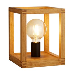 Stolní lampa ze dřeva SQUARE EU54742-1NA