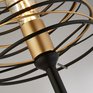 Drátěná lampa v černo-zlaté kombinaci Searchlight SPRING EU85582-1BGO