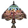Vitrážová stolní lampa Tiffany DRAGONFLY