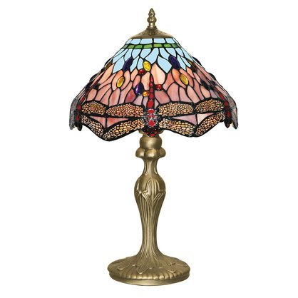 Vitrážová stolní lampa Tiffany DRAGONFLY