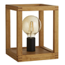 Stolní lampa ze dřeva SQUARE EU54742-1NA
