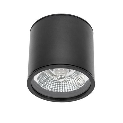 Černé stropní světlo do koupelny na strop s IP65 na LED žárovku GU10/ AR111