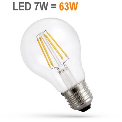 LED žárovka E27 - 7W teplá barva