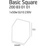 Maxlight BASIC Square WHITE C0070
