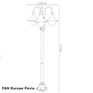 PAVIA - vysoká venkovní lampa s IP44