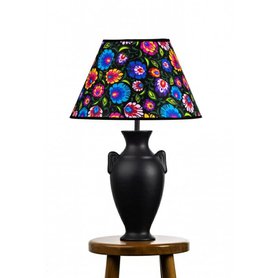 Keramická stolní lampa HERA - černá